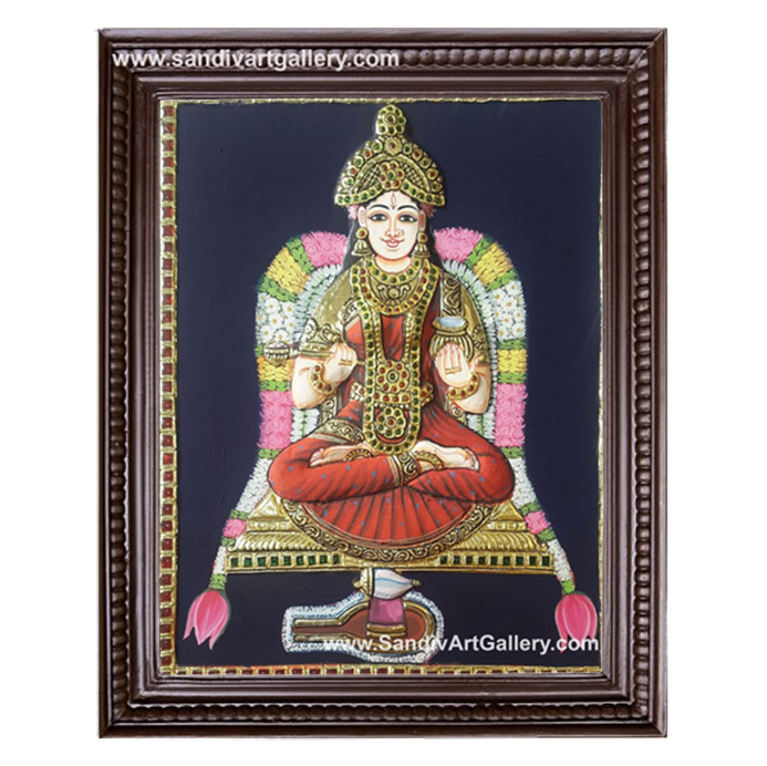 Annapoorani Semi Embossed Tanjore Painting